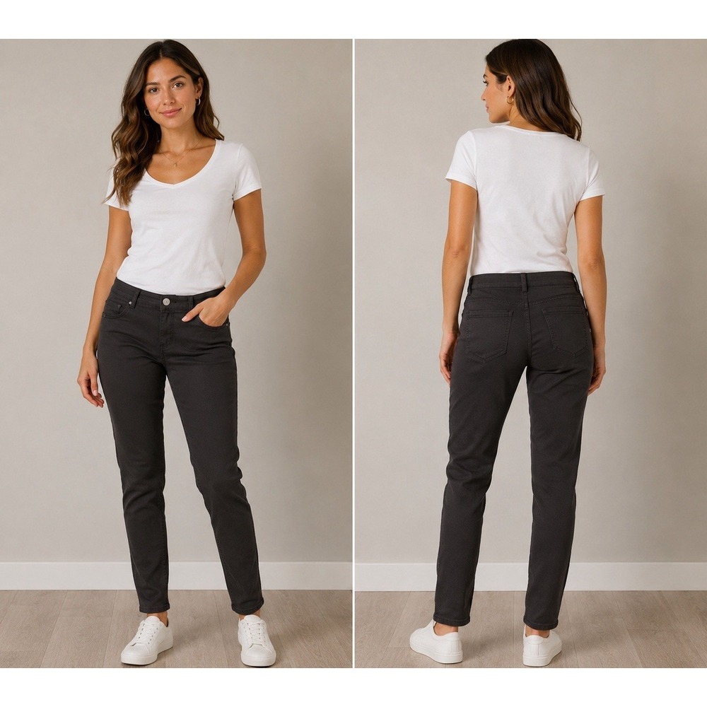Democracy AB Solution Brown Slim Tapered Pants Women's Size 10 ***FLAW*** C Pict